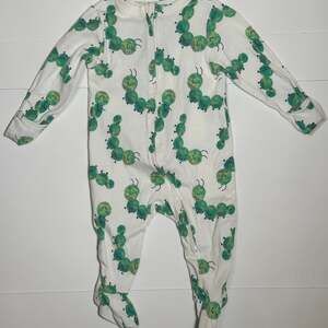 Old Navy Baby Caterpillar 2-Way Zip Footed One-Piece Size 6-9M